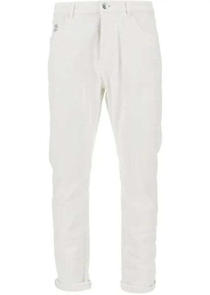 Pantaloni Garment-dyed comfort denim pants
