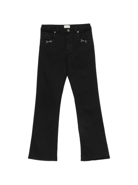 Pantaloni Gucci negri din bumbac si elastan