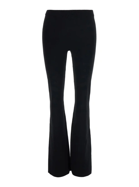 Pantaloni Pinko negri din vascoza