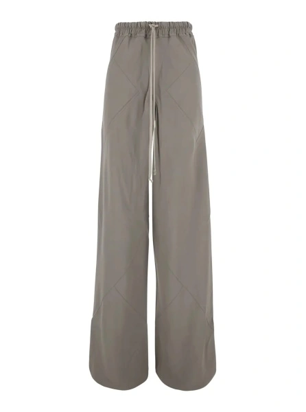 Pantaloni Rick Owens gri din vascoza