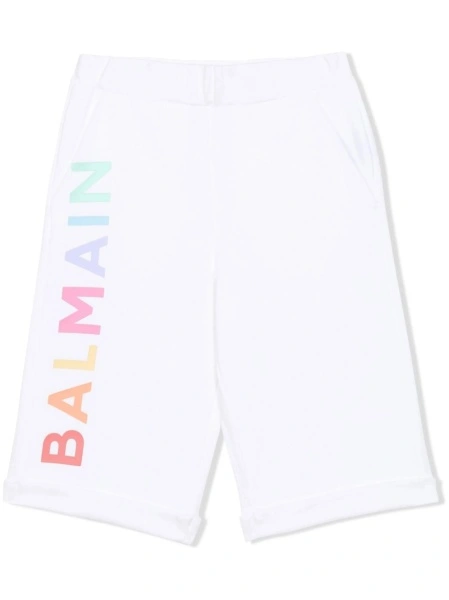 Pantaloni scurti Balmain albi