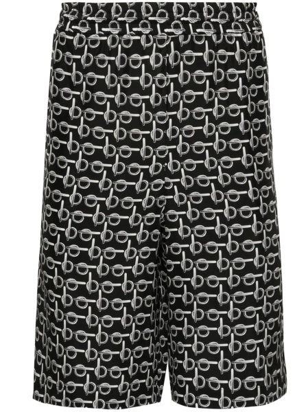Pantaloni scurti Burberry negri