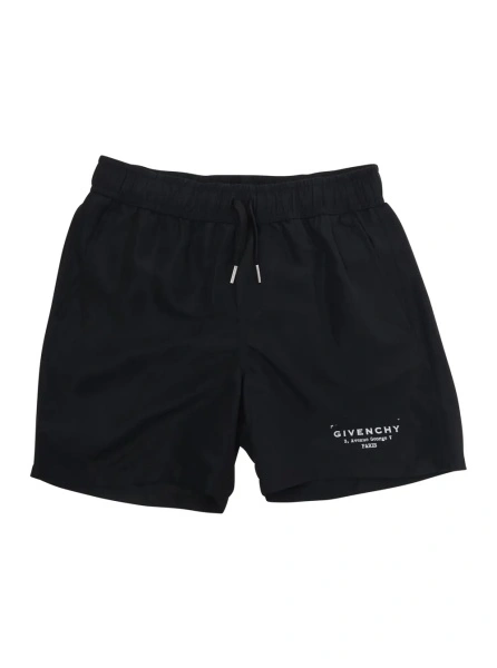 Pantaloni scurti Givenchy negri din poliester
