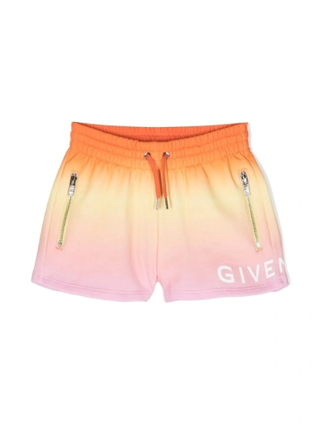 Pantaloni scurti Givenchy portocalii din bumbac