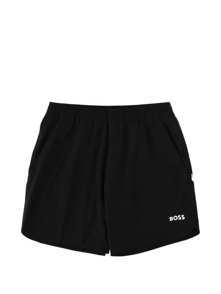 Pantaloni scurti Hugo Boss negri