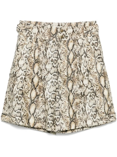 Pantaloni scurti Isabel Marant neutri din in si vascoza