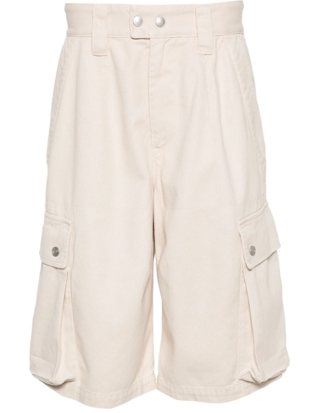 Pantaloni scurti Isabel Marant neutri din lyocell si bumbac