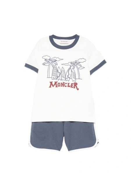 Pantaloni scurti Moncler albi
