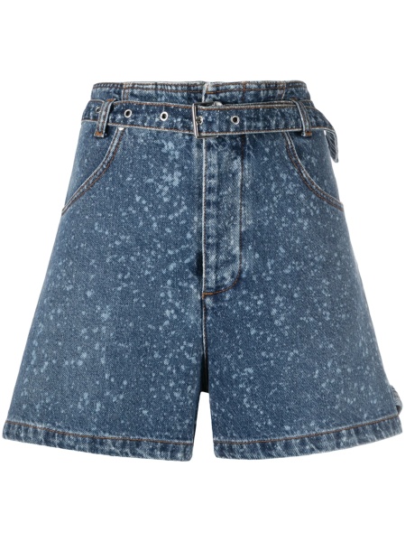Pantaloni scurti MSGM albastri din bumbac