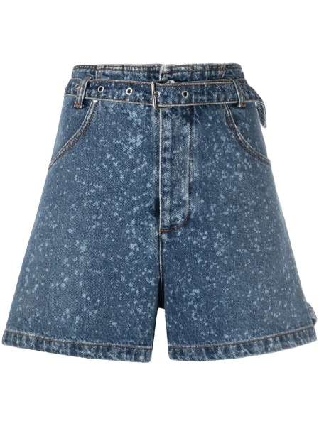 Pantaloni scurti MSGM albastri din bumbac