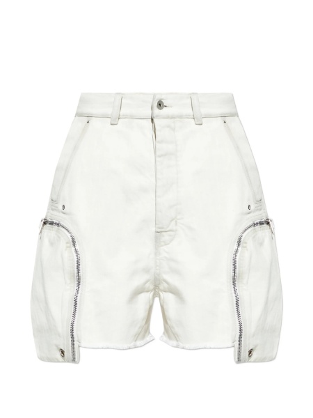 Pantaloni scurti Rick Owens neutri din bumbac