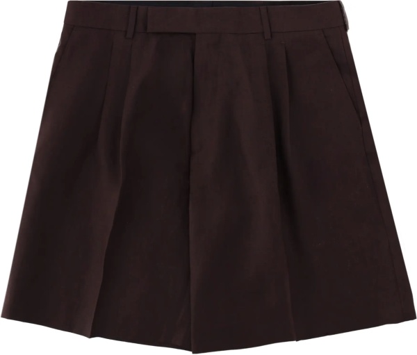 Pantaloni Shorts In Lino