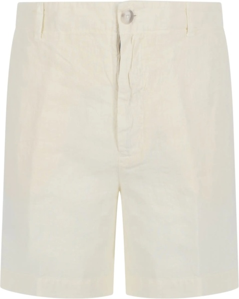 Pantaloni Shorts In Lino