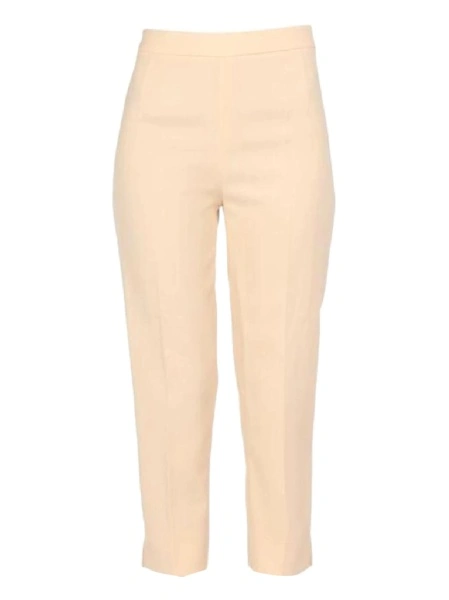 Pantaloni talie inalta LOVE Moschino neutri