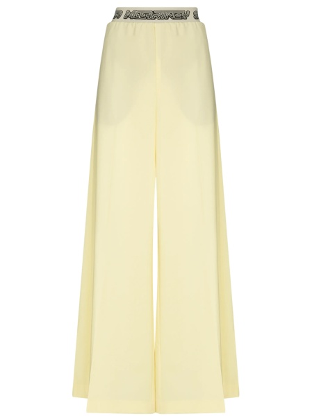Pantaloni talie inalta Stella McCartney galbeni din lana