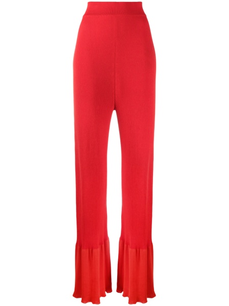 Pantaloni tricotati Stella McCartney rosii