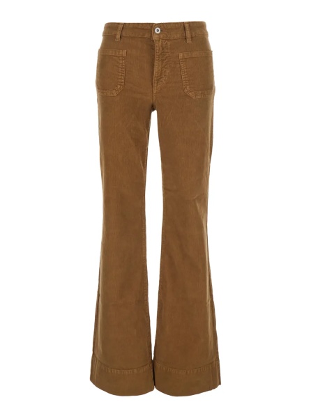 Pantaloni Vicky High Rise Flare Pants with high waist and flared leg Beige women