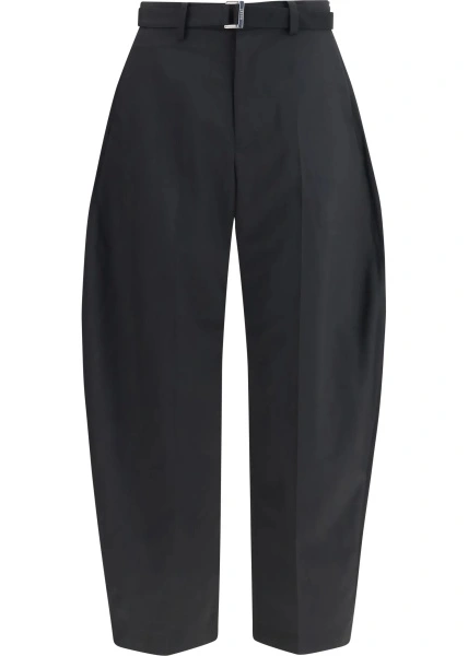 Pantaloni Wool tailored Pants with belt