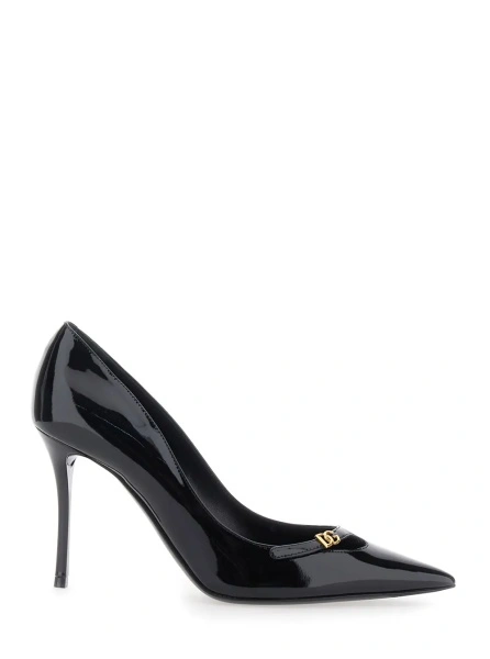 Pantofi cu toc Dolce & Gabbana negri din piele
