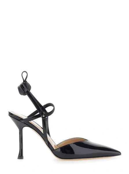 Pantofi cu toc Fendi negri din piele