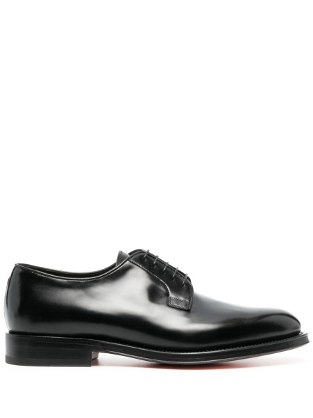 Pantofi Derby Ganni negri din piele