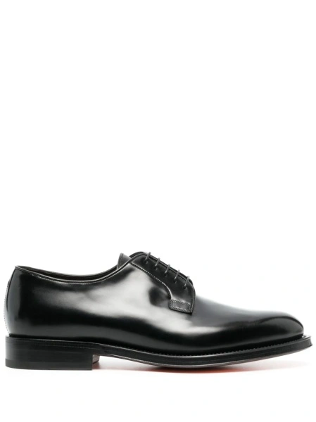 Pantofi Derby Ganni negri din piele
