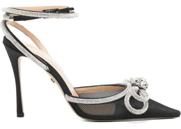Pantofi Double bow satin Pumps