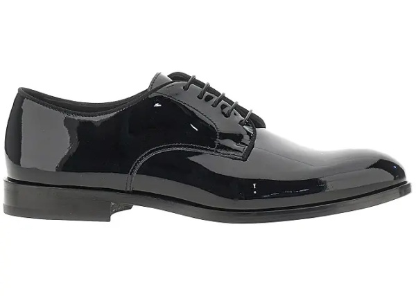 Pantofi Patent leather laced shoes