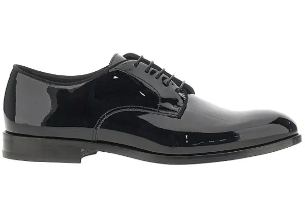 Pantofi Patent leather laced shoes