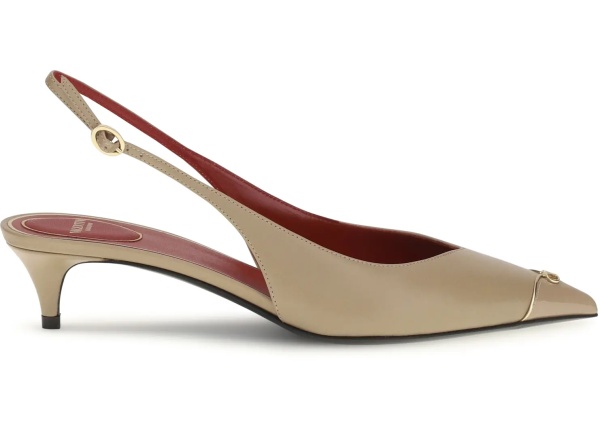 Pantofi VLogo Signature kitten-heel slingback Pumps