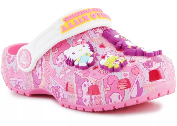 Papuci KIDS slippers CLASSIC HELLO KITTY CLOG T PINK 208025 - 680