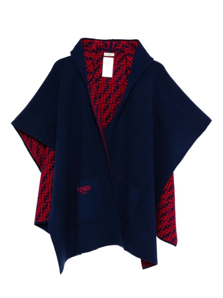 Poncho Fendi albastru