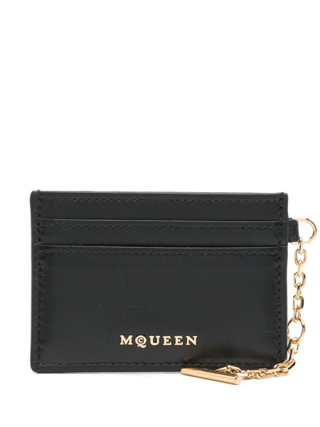 Portofel Alexander McQueen negru din piele