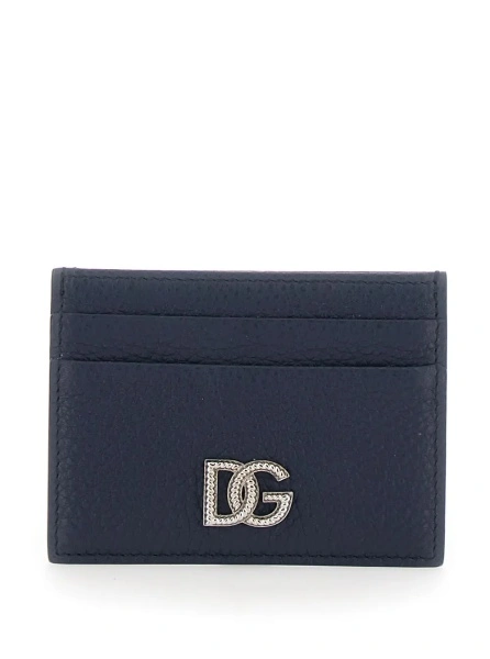 Portofel Dolce & Gabbana albastru din piele