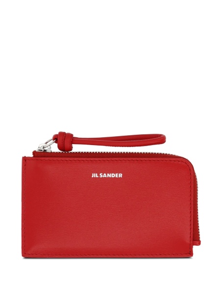 Portofel Jil Sander rosu din piele