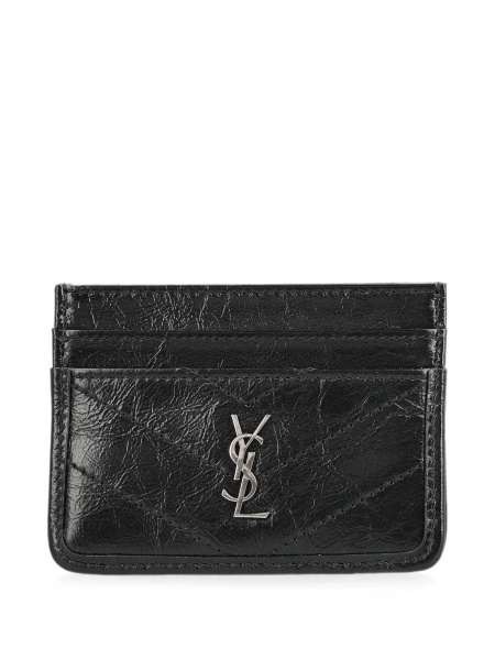 Portofel Saint Laurent Niki negru din piele