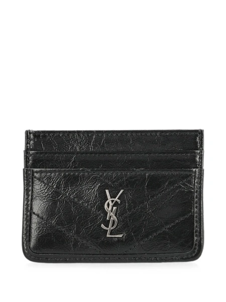 Portofel Saint Laurent Niki negru din piele