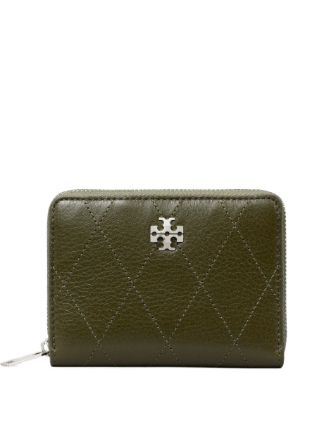 Portofel Tory Burch verde din piele