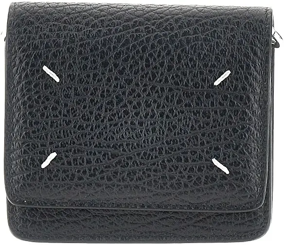 Portofele Leather wallet with chain strap