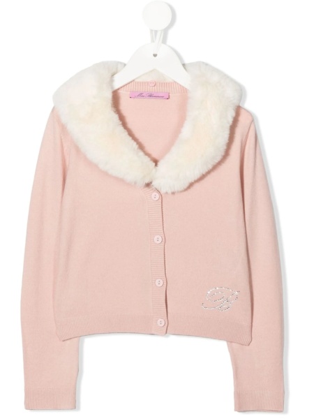 Pulover Blumarine roz din polyester si vascoza