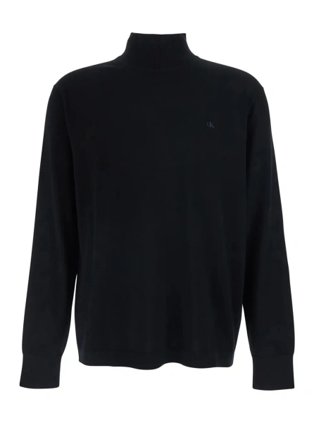 Pulover Calvin Klein negru din lana