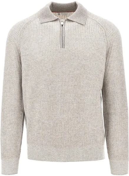 Pulover Cashmere knit polo sweater