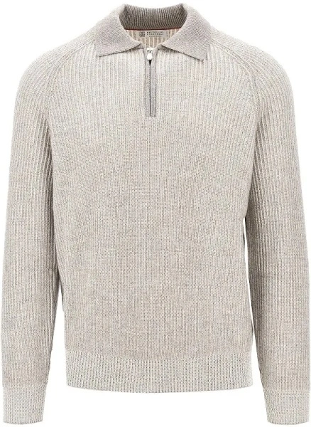 Pulover Cashmere knit polo sweater