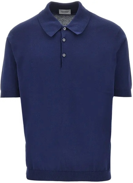 Pulover Cotton knit polo shirt