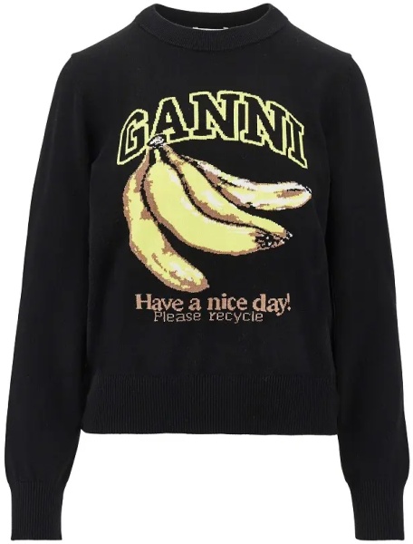 Pulover Cotton knitting 'Banana' sweater