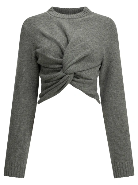 Pulover Cropped crew-neck sweater