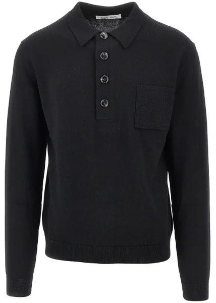 Pulover 'Curtis' wool polo shirt