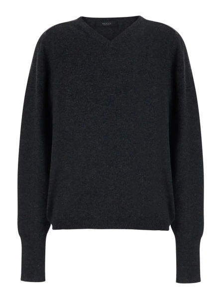 Pulover Gucci gri din casmir