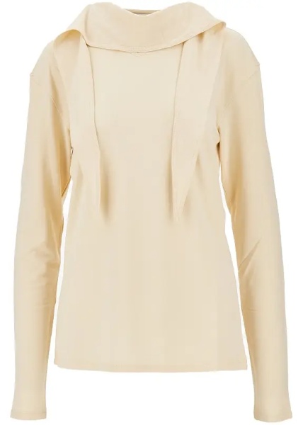 Pulover Jersey crepe foulard top