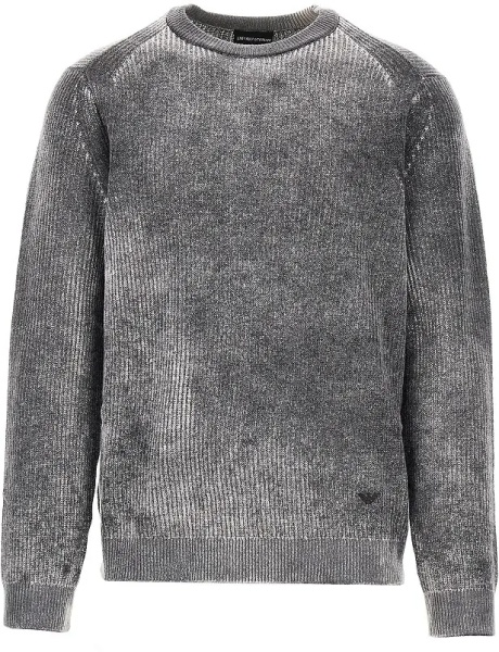 Pulover Knitted sweater with faded effect